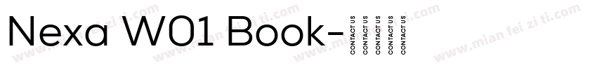 Nexa W01 Book字体转换